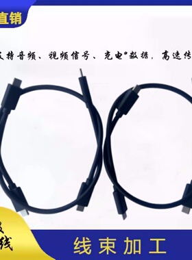 C转C双面测试10芯线老化线双Type-C100WPD测试数据线ATE负载仪