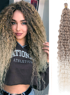 75cm钩针拉美卷发丝羊毛卷泡面头假发 Crochet braids hair