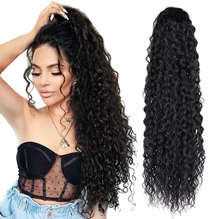 拉美卷假发马尾卷发夏威夷马尾羊毛卷 Curl Hair Ponytai 60cm
