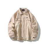 新款休闲外套茄克潮男大码宽松夹克相机港风外景888P78控118，男装夹克，电商A034