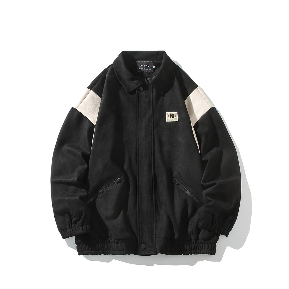 相机片新款港风宽松休闲棒球服夹克百搭外套男6631P88控118,男装夹克,电商A034