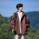 相机外景秋装日系印花连帽外套青年男休闲夹克6632P88控118，男装夹克，电商A034