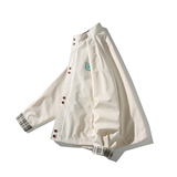 2025秋款宽松大码外套格子拼接青年男休闲夹克6650P88控128，男装夹克，电商A034