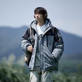 港风冬款大码连帽棉衣男装休闲加厚棉服潮牌外套6678P118控168，男装棉衣，电商A034