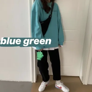 春秋帽宽松卫衣外套港味复古chic薄款时尚休闲女上衣韩版慵懒风