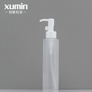150ML化妆品卸妆油分装瓶 乳液按压瓶 旭敏包装磨砂pet空瓶FMI49