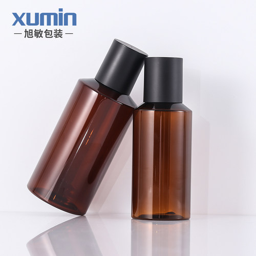 化妆150ml茶色pet塑料化妆分装瓶