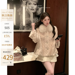 【杨小卷 9/21 10:00 上新享85折】环保仿皮草短款毛毛外套女