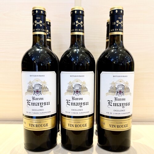 法国干红葡萄酒 原瓶原装进口红酒 伊美苏男爵赤霞珠干红