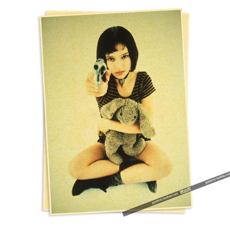 The killer is not too cold Retro Kraft paper poster classic Poster bar Living room decorin the Home accessories , Decorative painting , Modern decorative painting  category - from Buy2taobao.com to provide professional Taobao agent buy service