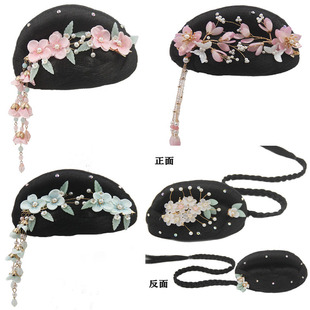 新款桃李杯古典舞演出服女飘逸中国风艺考湘云飞头饰舞蹈表演假发