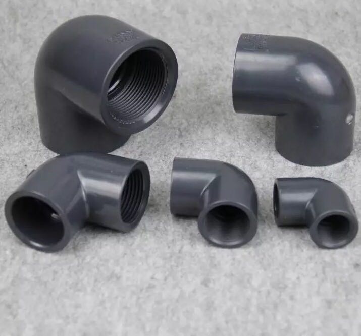 台湾三厘 国标UPVC内牙弯头 给水管管件 塑料单边内丝弯头20-63mm