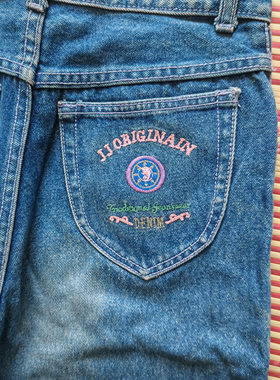 Jive牛仔裤古着vintage牛仔萝卜裤哈伦裤女90s正品积牌复古j.jaks