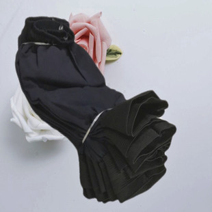 纯全棉布深蓝色成人袖套男女款工作劳动防护晒工厂上班套护袖头厚