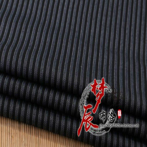 西装日韩风斑马条纹连衣裙围裙布