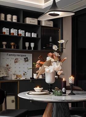 样板间酒店别墅餐边柜装饰品摆