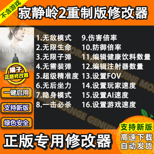 寂静岭2重制版 steam正版修改器 Win电脑辅助工具科技 不含游戏