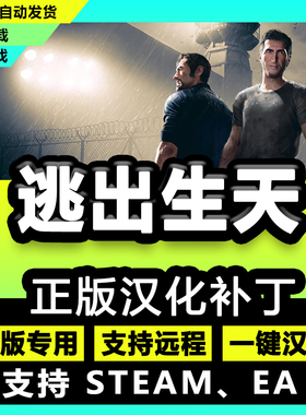 AWayOut/逃出生天 正版中文汉化补丁 支持steam电脑EA/不含游戏