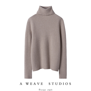 喜欢不需犹豫~加厚高领100%山羊绒衫女纯羊绒毛衣针织打底衫新款