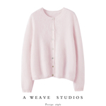 100%山羊绒拉绒小香风女士外套baby软糯