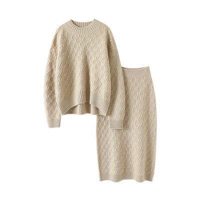 金贝绒高端100%纯山羊绒套装