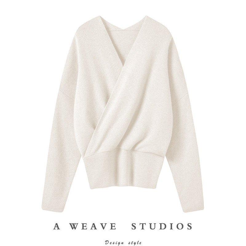 慵懒而从容 淡定而随性秋冬气质V领开胸纯山羊绒衫毛衣女针织衫,女装/女士精品,羊绒衫,淘宝优惠券,粉丝福利购,淘宝优惠卷