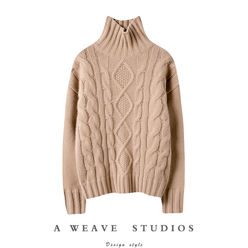 金贝绒高端100%纯山羊绒衫