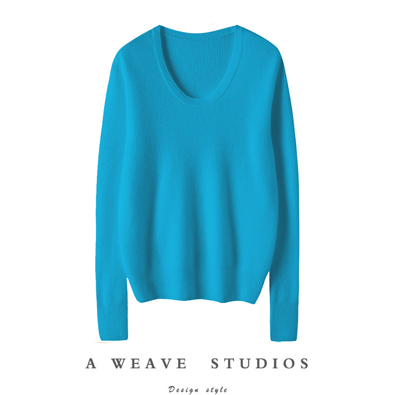 金贝绒五色 经典显瘦大圆领弹力坑条针织羊绒打底衫女2024秋,女装/女士精品,羊绒衫,淘宝优惠券,粉丝福利购,淘宝优惠卷