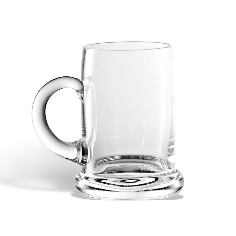 Eisch德国进口水晶玻璃精酿啤酒杯轻奢带把手透明网红扎啤杯500ml