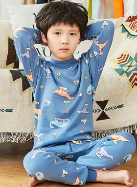 儿童保暖内衣加绒套装加厚中大童宝宝冬季睡衣男童装女童秋衣秋裤