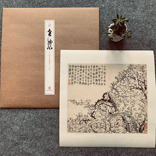 清代 金农梅花图册页十一帧宣纸微喷复制装饰画画芯 临摹绘画画稿国画临摹高清精品仿古原色原迹馆藏珍品