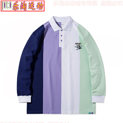 李宁POLO衫LININCxStevenHarrington联名男女同款宽松长袖APLR143