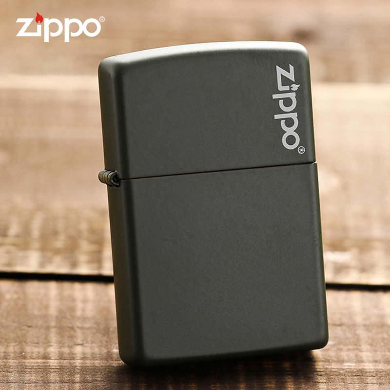 ZIPPO打火机官方正品煤油防风芝宝军绿哑漆标志军旅送战友礼物zp