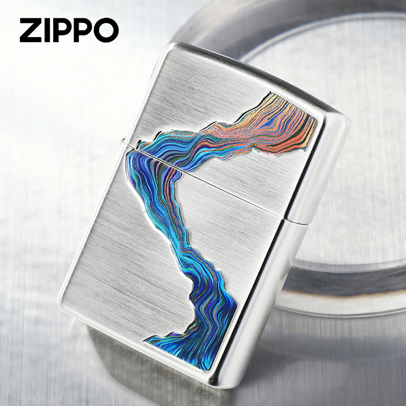 zippo打火机贴章川流不息