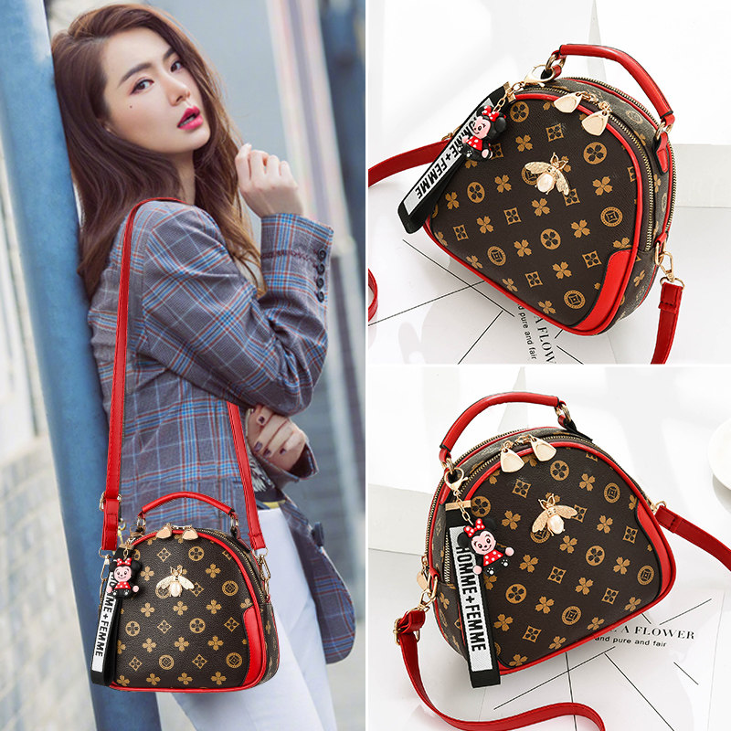 大容量小圆包潮2020新款时尚春夏贝壳包包女韩版百搭单肩斜挎女包