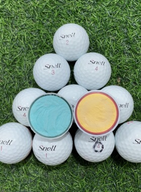 特价清仓韩国SNELL高尔夫二手球三四层高性能下场比赛用球