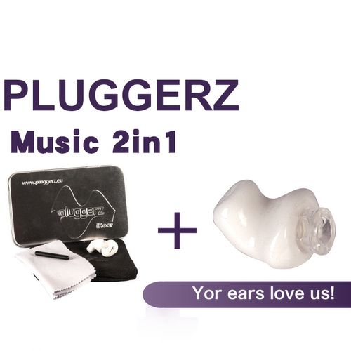PLUGGERZ荷兰定制2in1耳塞式防噪音入耳式私模主动降噪学习耳机