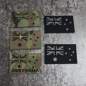 军迷反光魔术贴章激光雕刻反光贴澳大利亚新西兰臂章背包贴士气章