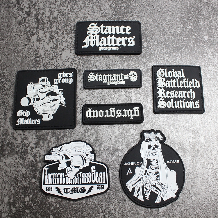 3D立体PVC胶魔术贴章GBRSGroup