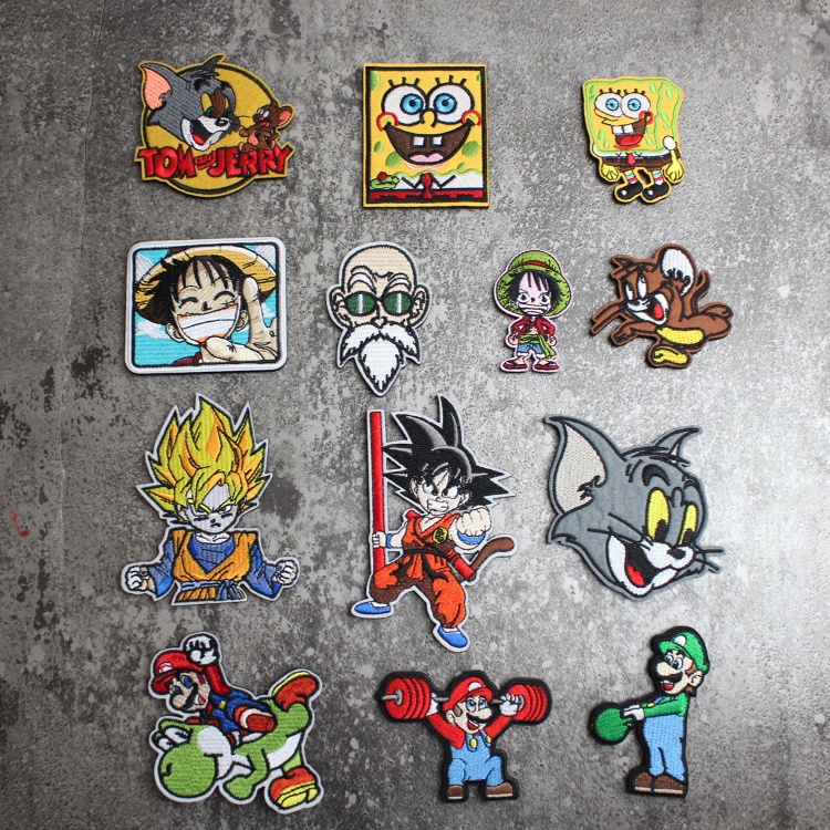 动漫卡通系列刺绣魔术贴章