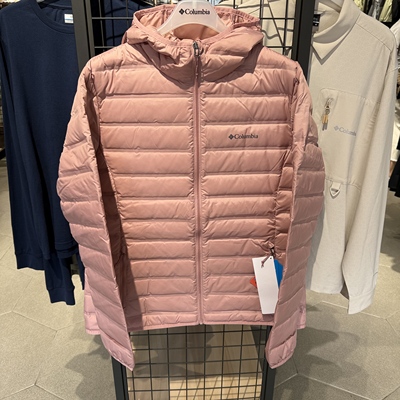 户外女拒水保暖防跑绒羽绒服