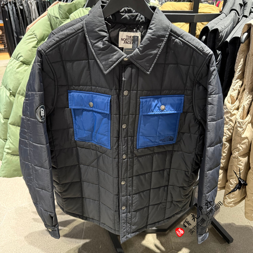 北面户外男士防风防泼水夹棉衬衫