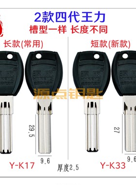 适用四代王力 钥匙胚 双排 王利 打点 背面有槽 源版精品 K17 K33