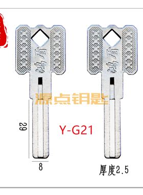G21 适用方柄鸿盾钥匙胚 方形鸿盾叶片 源点钥匙