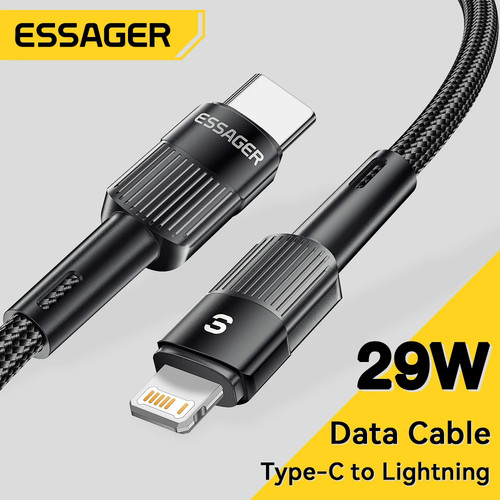 Essager USB C Cable For IPhone 14 13 12 11 pro Max XS 29W iPad Fast Charging Cable Data Line Charger