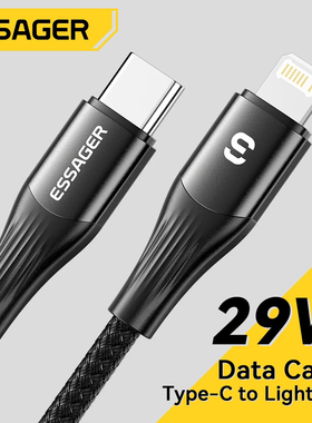 Essager USB Type C Cable For iPhone 14 13 12 11 Pro Max XS PD20W iPad Macbook USB C To Lightning 29W