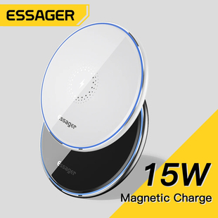 Essager Magnetic Charger 15W Qi Wireless Induction Charger For iPhone 14 13 12 11 Pro Max Xs Samsung