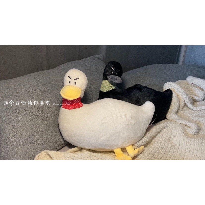 丑萌可爱鸭子搞怪鸭鸭毛绒公仔沙雕玩偶沙发抱枕靠垫加油鸭礼物萌