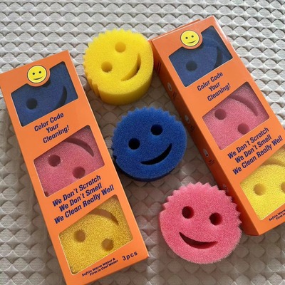 蜂窝海绵擦厨房清洁洗碗棉高颜值