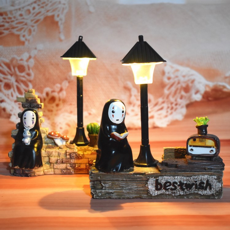 无脸男装饰桌面摆件礼物小夜灯